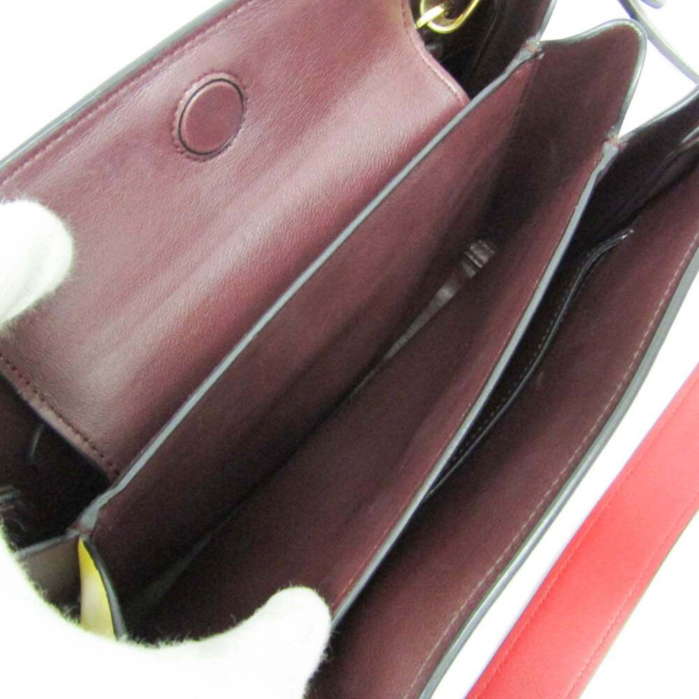 PRADA Red Leather Shoulder Bag - Picture 5 of 16